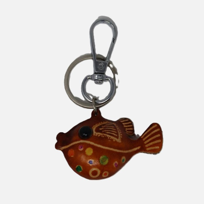 Leather Tropical Fish Charm