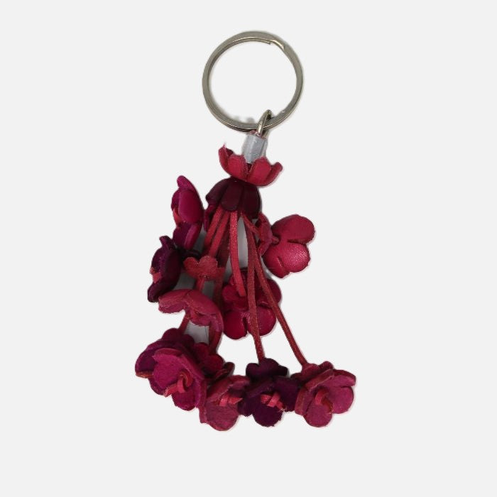 Leather Flower Charm