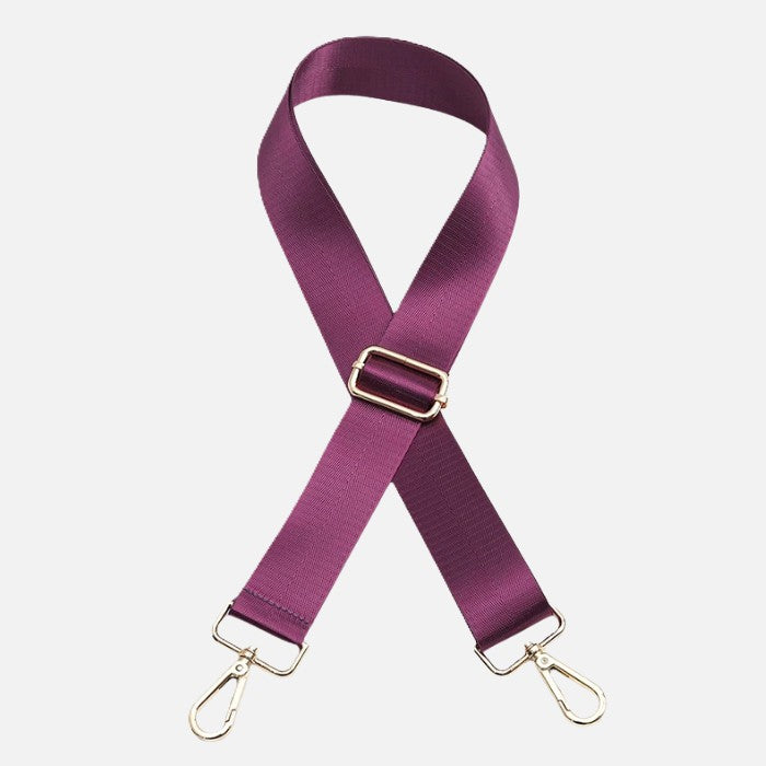 Adjustable Wide Solid Color Crossbody Purse Strap