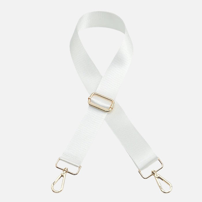Adjustable Wide Solid Color Crossbody Purse Strap