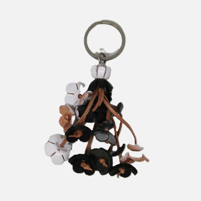 Leather Flower Charm