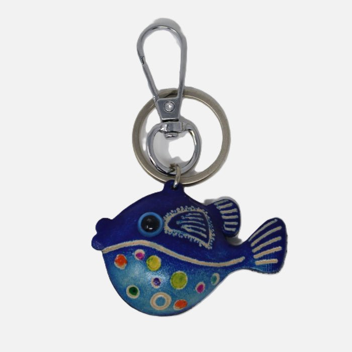 Leather Tropical Fish Charm