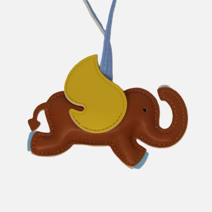 Leather Elephant Charm