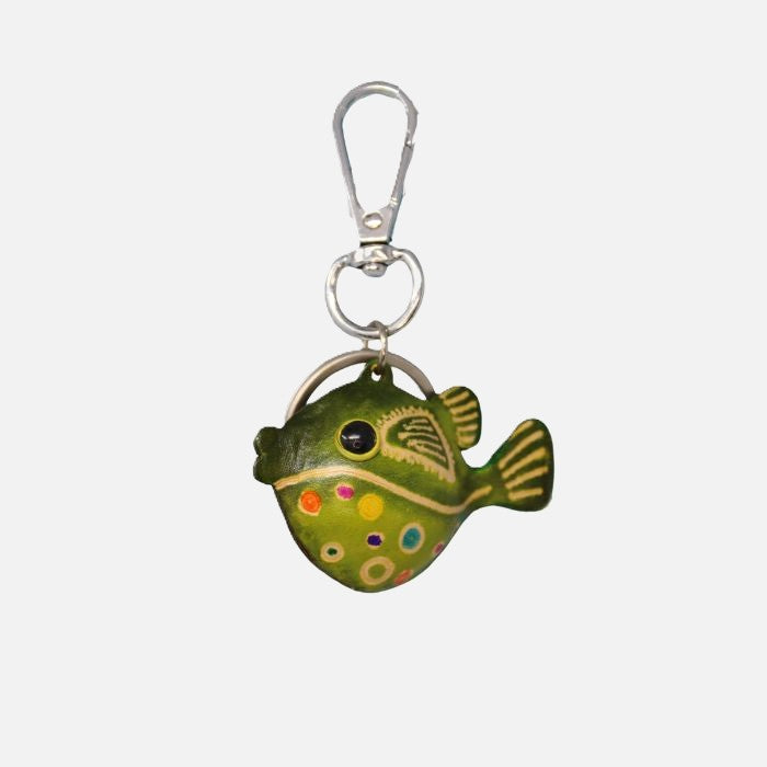 Leather Tropical Fish Charm