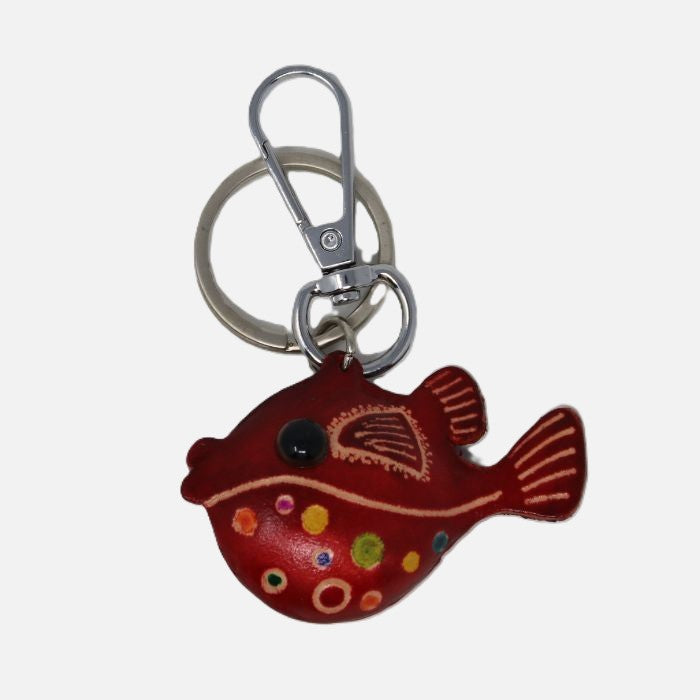 Leather Tropical Fish Charm