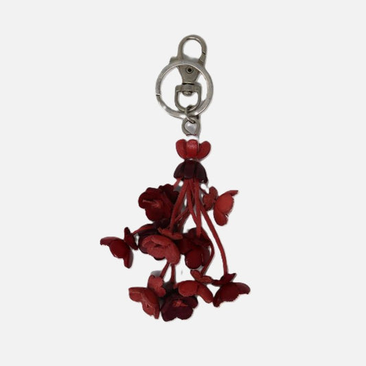 Leather Flower Charm