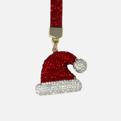 Festive Santa Hat Purse Charm