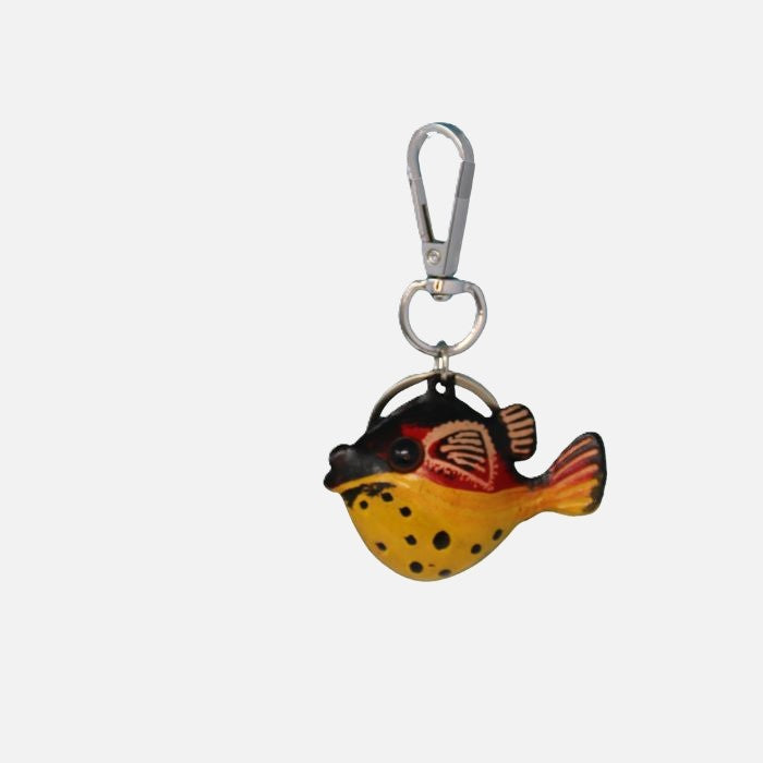 Leather Tropical Fish Charm