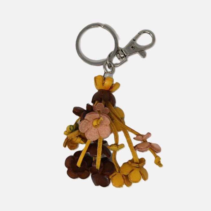 Leather Flower Charm